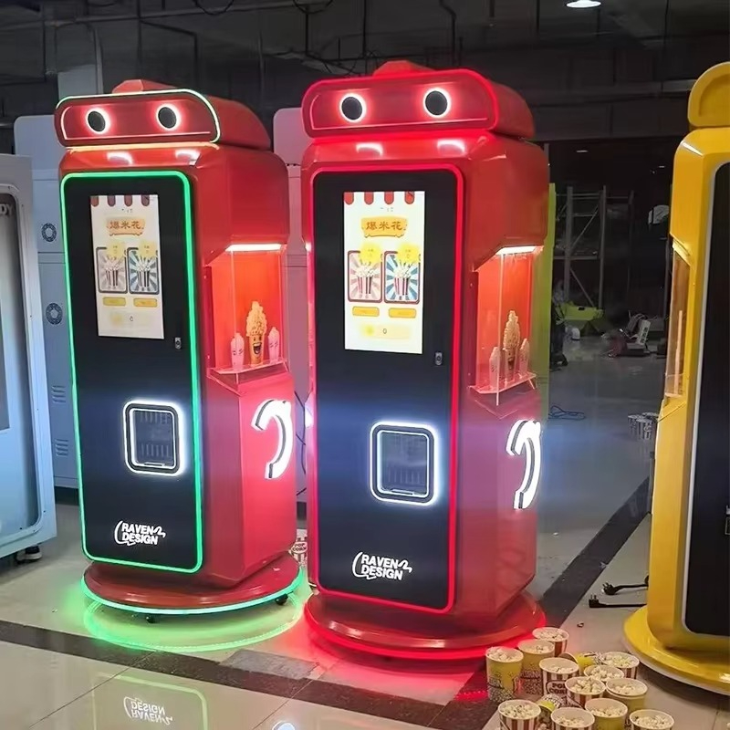 Popcorn Vending Machine - Popcorn-Automat mit Karamellgeschmack, kommerzielle automatische Snack-Verkaufsmaschine