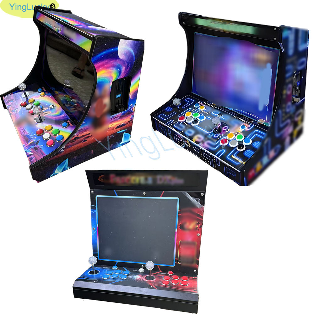 Arcade Game Cabinet - 2-Spieler-Arcade-Videospielkonsole mit 22/19/17 Zoll LCD-Bartop-Display, ausgestattet