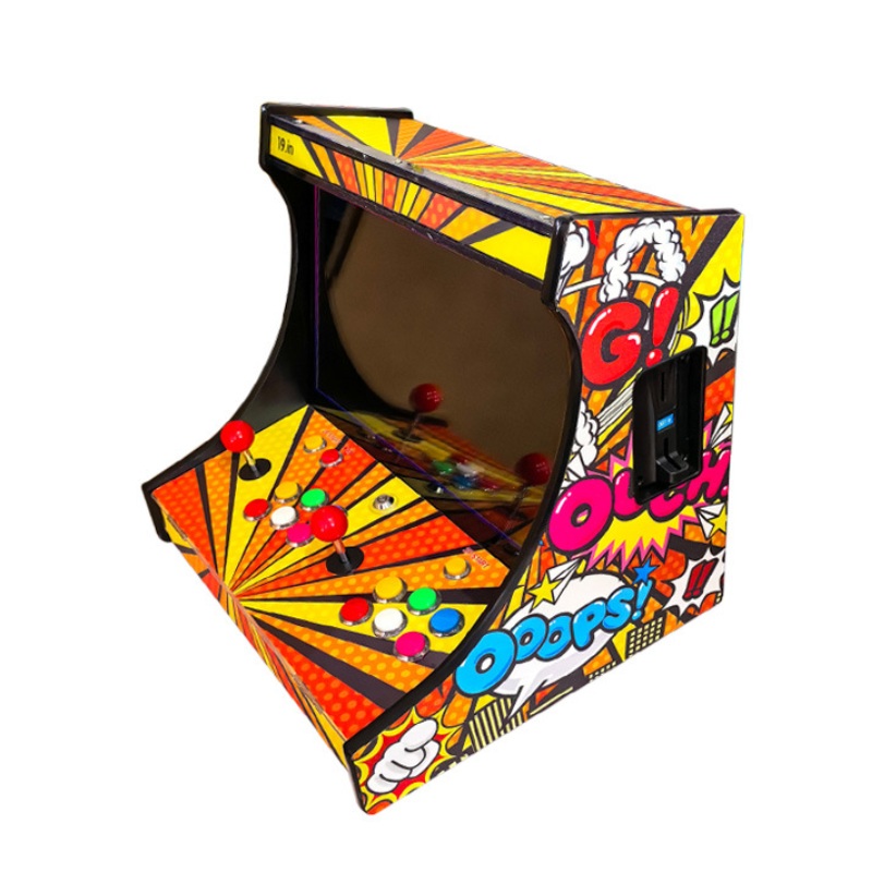 Arcade Game Cabinet - 19 Zoll LCD Bartop, 2-Spieler Arcade-Videospielautomat,
