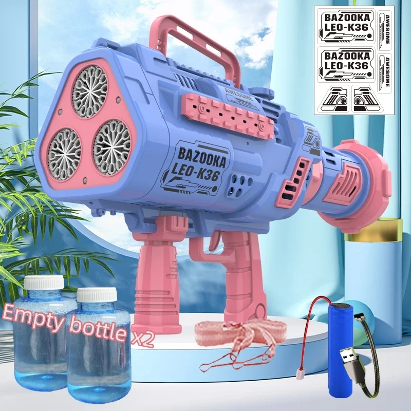 Bubble Gum Machine - Automatische Beleuchtung Rakete Blase Pistolen Große
