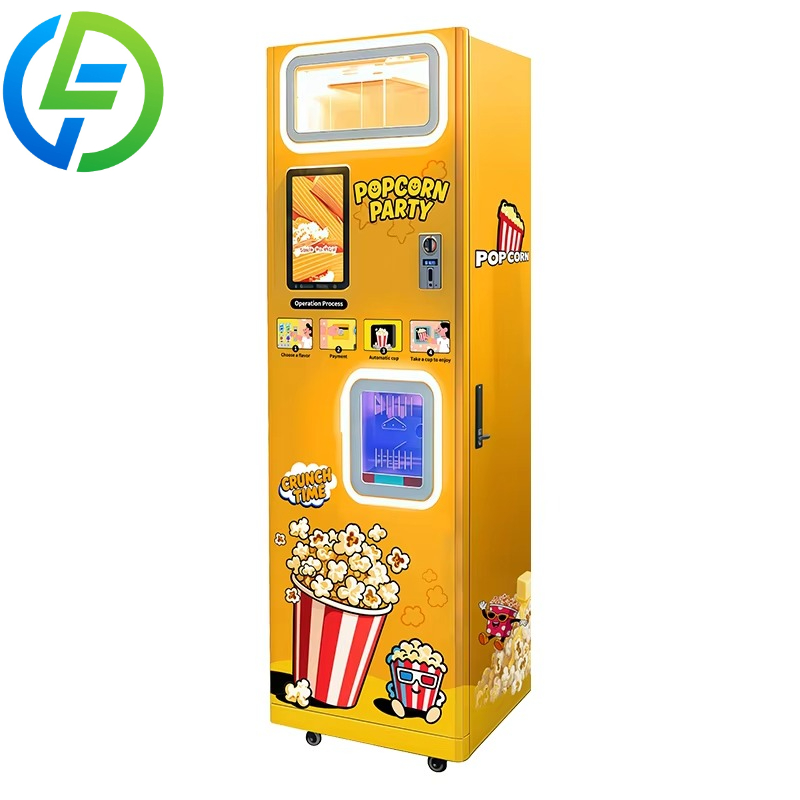 Popcorn Vending Machine - Maßgefertigter Heißluft-Popcorn-Automat mit Münzeinwurf, Aromatisierter Popcorn-Maker,