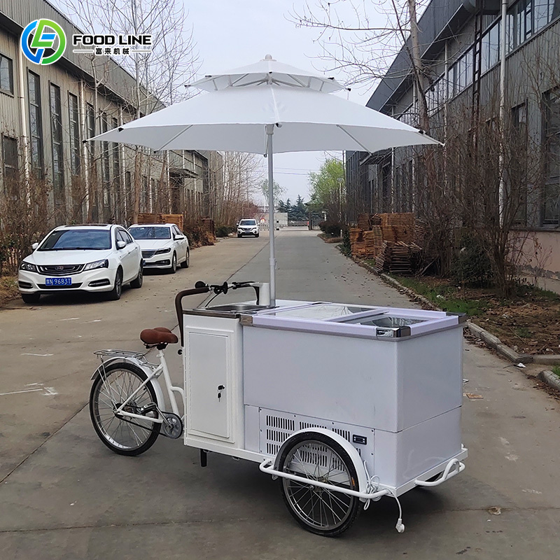 Mobiler Eiswagen für den Außen – Hot Dog Vending Cart Bewertung und Preis