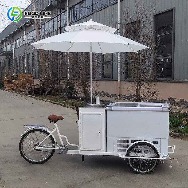 Mobiler Eiswagen für den Außen – Hot Dog Vending Cart Bewertung und Preis
