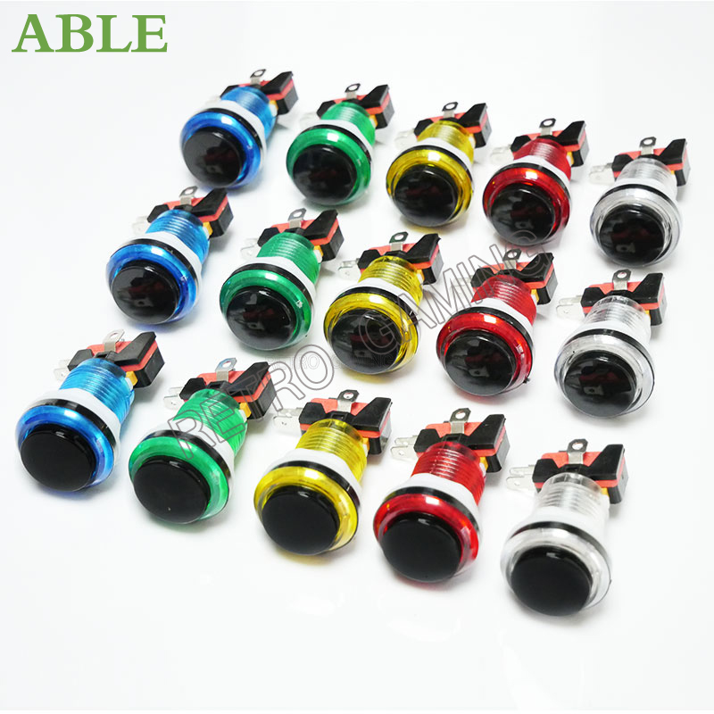 12 Stück 6 Farben Arcade-LED-D – Arcade Button Pcb Bewertung und Preis