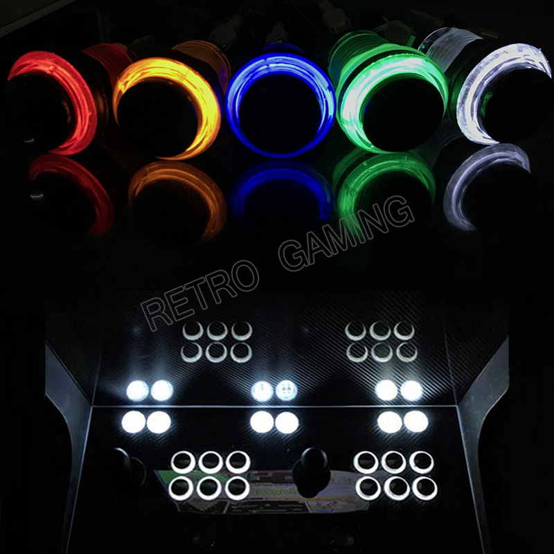 12 Stück 6 Farben Arcade-LED-D – Arcade Button Pcb Bewertung und Preis
